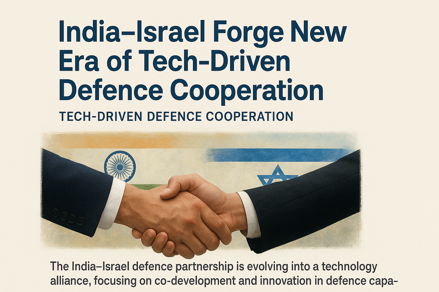 India–Israel Forge New Era of Tech-Driven Defence Cooperation